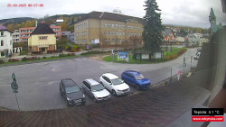 Střed obce Rokytnice nad Jizerou