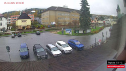 Střed obce Rokytnice nad Jizerou