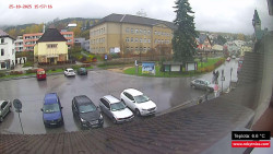 Střed obce Rokytnice nad Jizerou