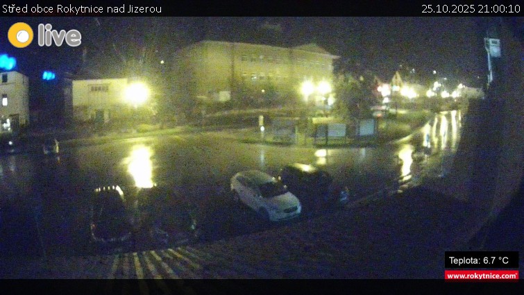 Město Rokytnice nad Jizerou - Střed obce Rokytnice nad Jizerou - 25.10.2025 v 21:00 Město Rokytnice nad Jizerou - Střed obce Rokytnice nad Jizerou - 25.10.2025 v 21:00