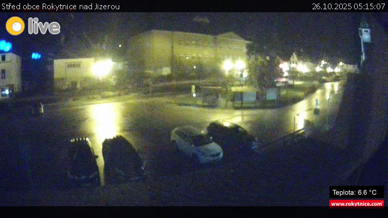 Město Rokytnice nad Jizerou - Střed obce Rokytnice nad Jizerou - 26.10.2025 v 05:15 Město Rokytnice nad Jizerou - Střed obce Rokytnice nad Jizerou - 26.10.2025 v 05:15