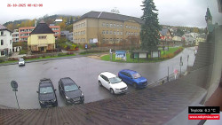 Střed obce Rokytnice nad Jizerou