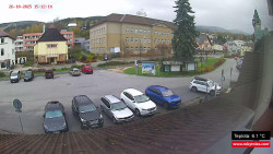 Střed obce Rokytnice nad Jizerou