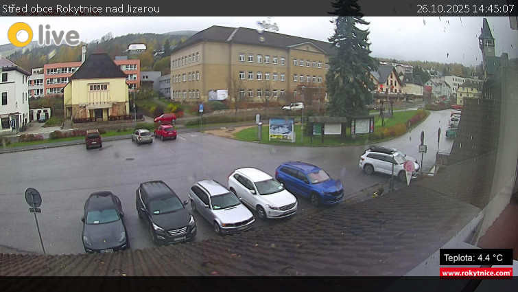 Město Rokytnice nad Jizerou - Střed obce Rokytnice nad Jizerou - 26.10.2025 v 14:45 Město Rokytnice nad Jizerou - Střed obce Rokytnice nad Jizerou - 26.10.2025 v 14:45