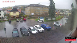 Střed obce Rokytnice nad Jizerou