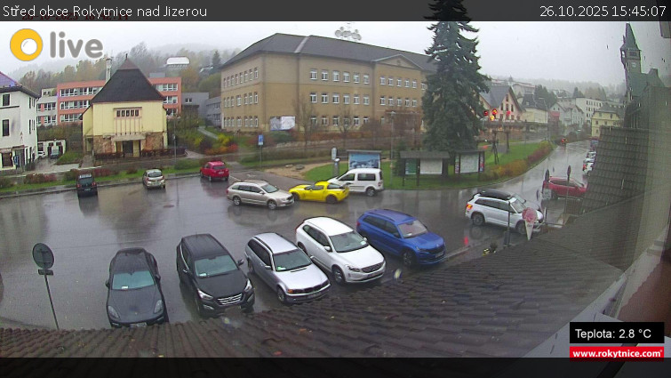 Město Rokytnice nad Jizerou - Střed obce Rokytnice nad Jizerou - 26.10.2025 v 15:45 Město Rokytnice nad Jizerou - Střed obce Rokytnice nad Jizerou - 26.10.2025 v 15:45