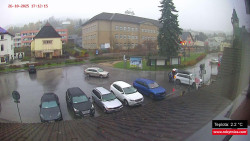 Střed obce Rokytnice nad Jizerou