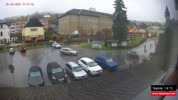 Střed obce Rokytnice nad Jizerou