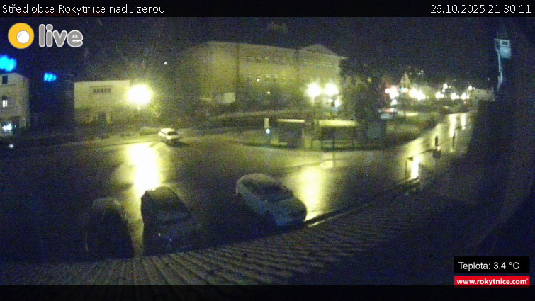 Město Rokytnice nad Jizerou - Střed obce Rokytnice nad Jizerou - 26.10.2025 v 21:30 Město Rokytnice nad Jizerou - Střed obce Rokytnice nad Jizerou - 26.10.2025 v 21:30