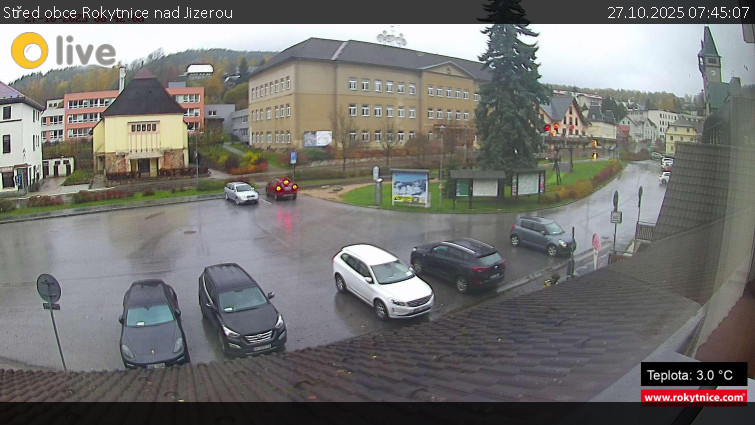 Město Rokytnice nad Jizerou - Střed obce Rokytnice nad Jizerou - 27.10.2025 v 07:45 Město Rokytnice nad Jizerou - Střed obce Rokytnice nad Jizerou - 27.10.2025 v 07:45