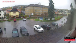 Střed obce Rokytnice nad Jizerou
