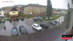 Střed obce Rokytnice nad Jizerou