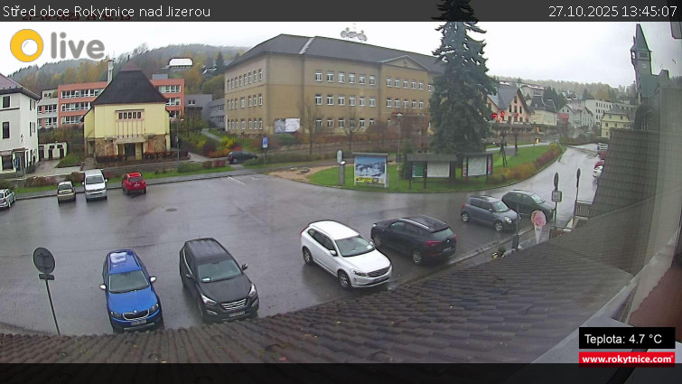 Město Rokytnice nad Jizerou - Střed obce Rokytnice nad Jizerou - 27.10.2025 v 13:45 Město Rokytnice nad Jizerou - Střed obce Rokytnice nad Jizerou - 27.10.2025 v 13:45