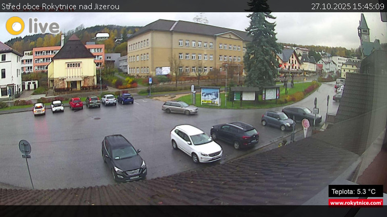 Město Rokytnice nad Jizerou - Střed obce Rokytnice nad Jizerou - 27.10.2025 v 15:45 Město Rokytnice nad Jizerou - Střed obce Rokytnice nad Jizerou - 27.10.2025 v 15:45