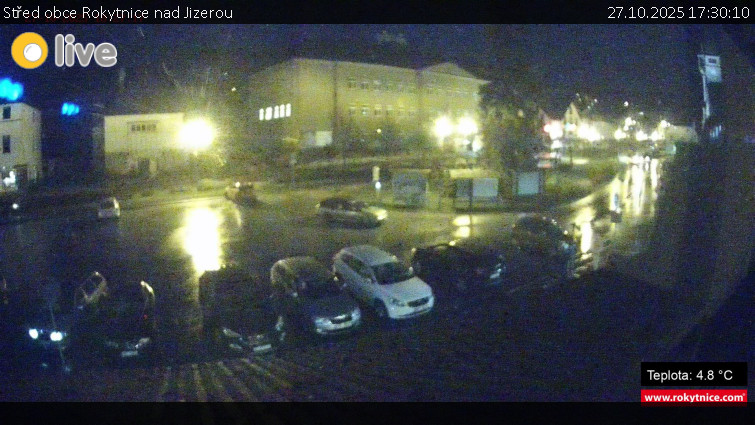 Město Rokytnice nad Jizerou - Střed obce Rokytnice nad Jizerou - 27.10.2025 v 17:30 Město Rokytnice nad Jizerou - Střed obce Rokytnice nad Jizerou - 27.10.2025 v 17:30