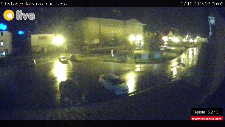 Město Rokytnice nad Jizerou - Střed obce Rokytnice nad Jizerou - 27.10.2025 v 23:00 Město Rokytnice nad Jizerou - Střed obce Rokytnice nad Jizerou - 27.10.2025 v 23:00