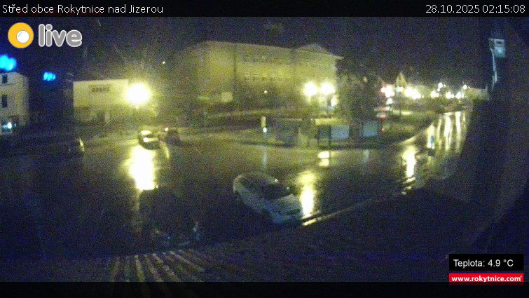Město Rokytnice nad Jizerou - Střed obce Rokytnice nad Jizerou - 28.10.2025 v 02:15 Město Rokytnice nad Jizerou - Střed obce Rokytnice nad Jizerou - 28.10.2025 v 02:15