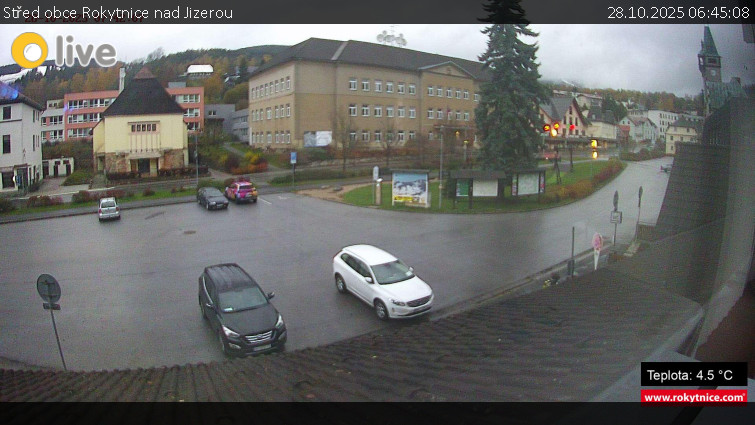 Město Rokytnice nad Jizerou - Střed obce Rokytnice nad Jizerou - 28.10.2025 v 06:45 Město Rokytnice nad Jizerou - Střed obce Rokytnice nad Jizerou - 28.10.2025 v 06:45