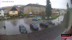 Střed obce Rokytnice nad Jizerou