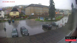 Střed obce Rokytnice nad Jizerou
