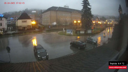 Střed obce Rokytnice nad Jizerou