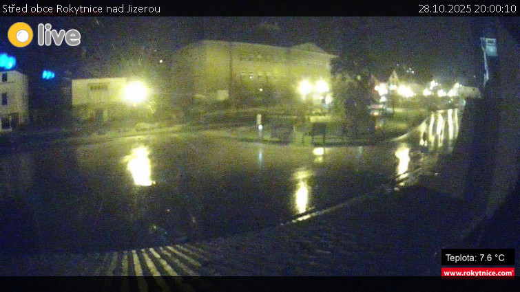 Město Rokytnice nad Jizerou - Střed obce Rokytnice nad Jizerou - 28.10.2025 v 20:00 Město Rokytnice nad Jizerou - Střed obce Rokytnice nad Jizerou - 28.10.2025 v 20:00
