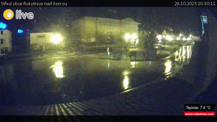 Město Rokytnice nad Jizerou - Střed obce Rokytnice nad Jizerou - 28.10.2025 v 20:30 Město Rokytnice nad Jizerou - Střed obce Rokytnice nad Jizerou - 28.10.2025 v 20:30