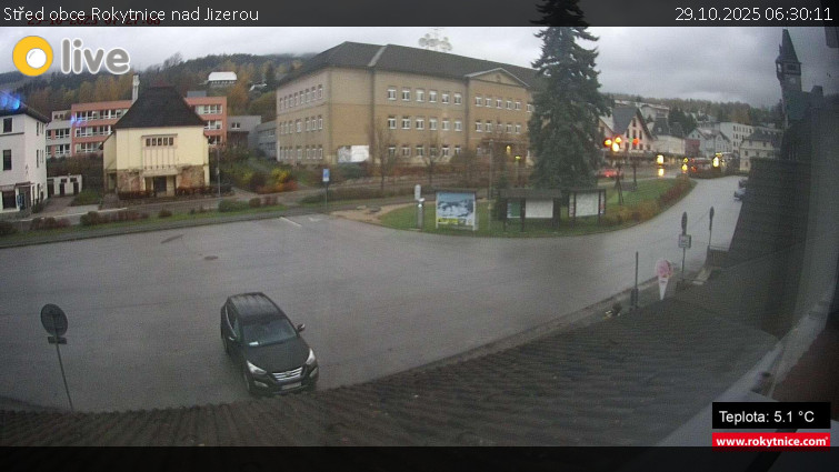 Město Rokytnice nad Jizerou - Střed obce Rokytnice nad Jizerou - 29.10.2025 v 06:30 Město Rokytnice nad Jizerou - Střed obce Rokytnice nad Jizerou - 29.10.2025 v 06:30