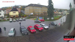 Střed obce Rokytnice nad Jizerou