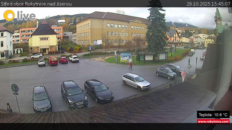 Město Rokytnice nad Jizerou - Střed obce Rokytnice nad Jizerou - 29.10.2025 v 15:45 Město Rokytnice nad Jizerou - Střed obce Rokytnice nad Jizerou - 29.10.2025 v 15:45