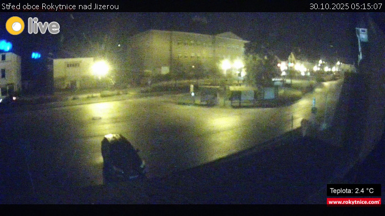 Město Rokytnice nad Jizerou - Střed obce Rokytnice nad Jizerou - 30.10.2025 v 05:15 Město Rokytnice nad Jizerou - Střed obce Rokytnice nad Jizerou - 30.10.2025 v 05:15