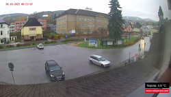 Střed obce Rokytnice nad Jizerou