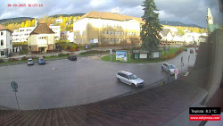 Střed obce Rokytnice nad Jizerou