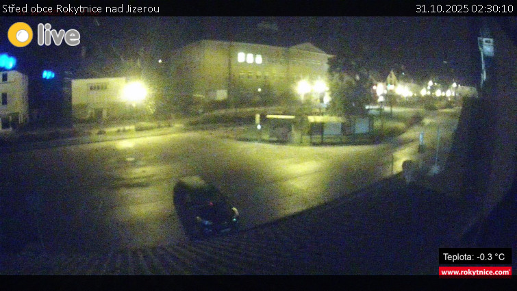 Město Rokytnice nad Jizerou - Střed obce Rokytnice nad Jizerou - 31.10.2025 v 02:30 Město Rokytnice nad Jizerou - Střed obce Rokytnice nad Jizerou - 31.10.2025 v 02:30