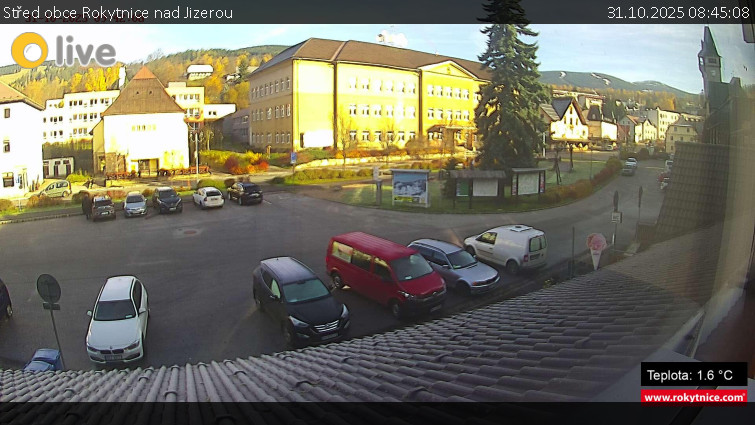 Město Rokytnice nad Jizerou - Střed obce Rokytnice nad Jizerou - 31.10.2025 v 08:45 Město Rokytnice nad Jizerou - Střed obce Rokytnice nad Jizerou - 31.10.2025 v 08:45