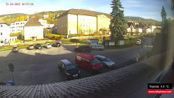 Střed obce Rokytnice nad Jizerou