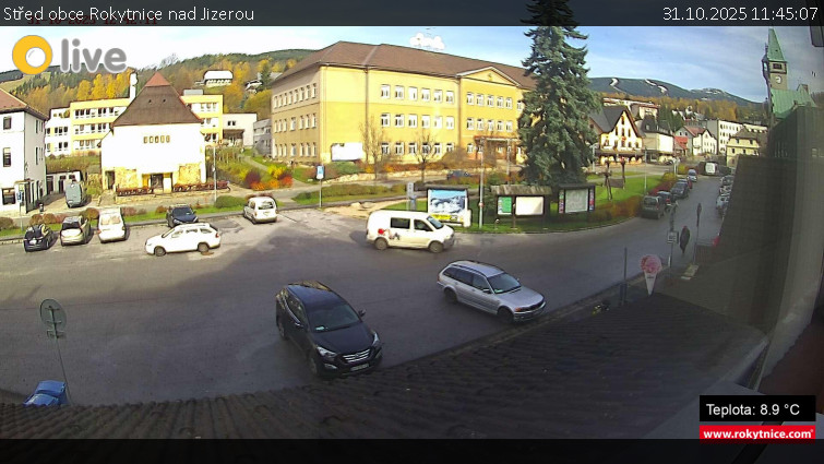 Město Rokytnice nad Jizerou - Střed obce Rokytnice nad Jizerou - 31.10.2025 v 11:45 Město Rokytnice nad Jizerou - Střed obce Rokytnice nad Jizerou - 31.10.2025 v 11:45