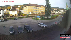 Střed obce Rokytnice nad Jizerou