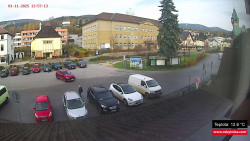 Střed obce Rokytnice nad Jizerou