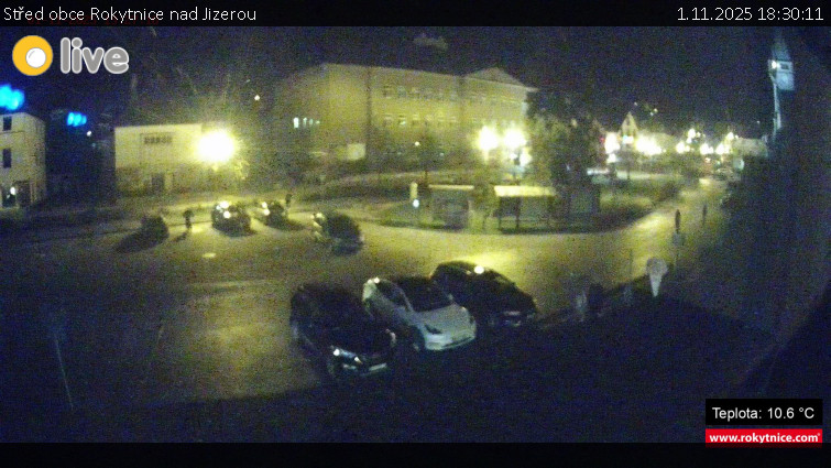 Město Rokytnice nad Jizerou - Střed obce Rokytnice nad Jizerou - 1.11.2025 v 18:30 Město Rokytnice nad Jizerou - Střed obce Rokytnice nad Jizerou - 1.11.2025 v 18:30
