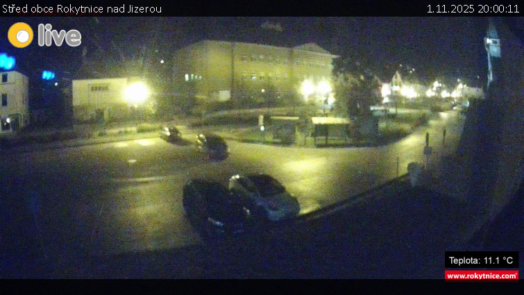 Město Rokytnice nad Jizerou - Střed obce Rokytnice nad Jizerou - 1.11.2025 v 20:00 Město Rokytnice nad Jizerou - Střed obce Rokytnice nad Jizerou - 1.11.2025 v 20:00