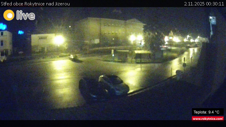 Město Rokytnice nad Jizerou - Střed obce Rokytnice nad Jizerou - 2.11.2025 v 00:30 Město Rokytnice nad Jizerou - Střed obce Rokytnice nad Jizerou - 2.11.2025 v 00:30