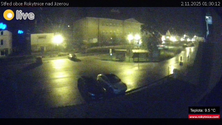 Město Rokytnice nad Jizerou - Střed obce Rokytnice nad Jizerou - 2.11.2025 v 01:30 Město Rokytnice nad Jizerou - Střed obce Rokytnice nad Jizerou - 2.11.2025 v 01:30