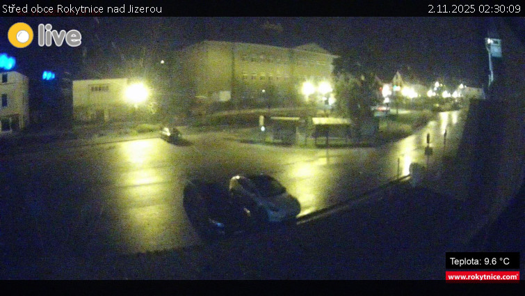 Město Rokytnice nad Jizerou - Střed obce Rokytnice nad Jizerou - 2.11.2025 v 02:30 Město Rokytnice nad Jizerou - Střed obce Rokytnice nad Jizerou - 2.11.2025 v 02:30