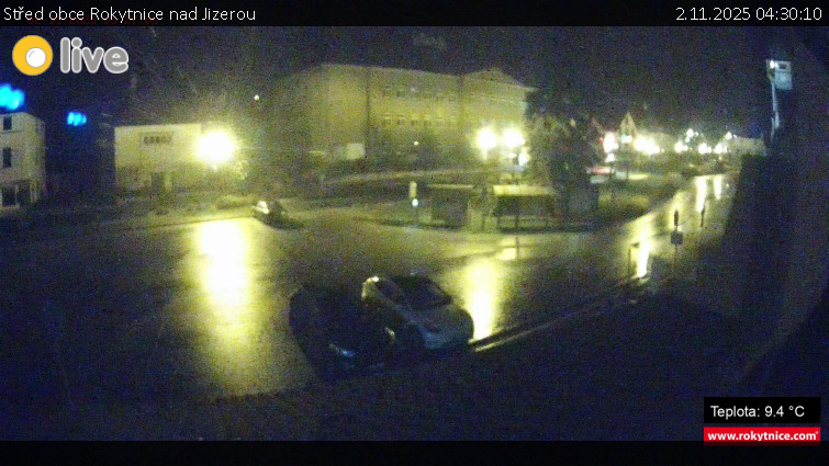 Město Rokytnice nad Jizerou - Střed obce Rokytnice nad Jizerou - 2.11.2025 v 04:30 Město Rokytnice nad Jizerou - Střed obce Rokytnice nad Jizerou - 2.11.2025 v 04:30