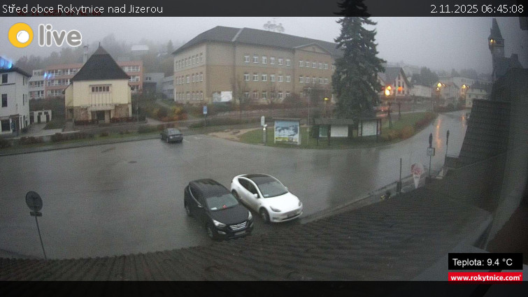 Město Rokytnice nad Jizerou - Střed obce Rokytnice nad Jizerou - 2.11.2025 v 06:45 Město Rokytnice nad Jizerou - Střed obce Rokytnice nad Jizerou - 2.11.2025 v 06:45