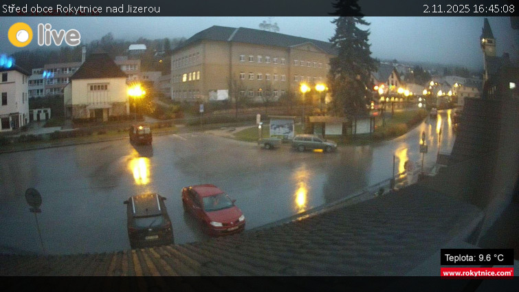 Město Rokytnice nad Jizerou - Střed obce Rokytnice nad Jizerou - 2.11.2025 v 16:45 Město Rokytnice nad Jizerou - Střed obce Rokytnice nad Jizerou - 2.11.2025 v 16:45