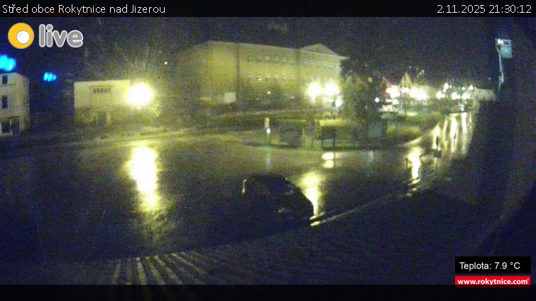 Město Rokytnice nad Jizerou - Střed obce Rokytnice nad Jizerou - 2.11.2025 v 21:30 Město Rokytnice nad Jizerou - Střed obce Rokytnice nad Jizerou - 2.11.2025 v 21:30