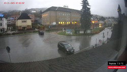 Střed obce Rokytnice nad Jizerou