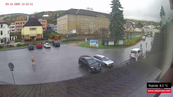 Střed obce Rokytnice nad Jizerou